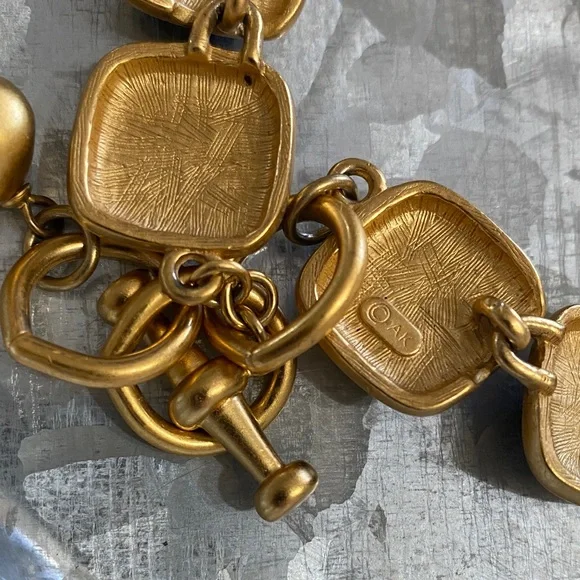 Anne Klein Matte Gold and Black Necklace - Picture 4 of 5